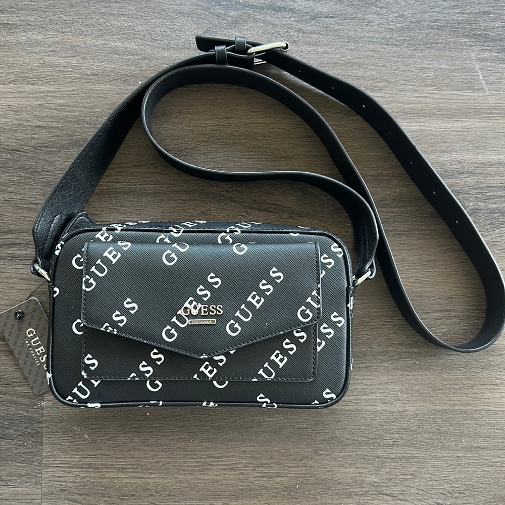 Guess Factory Luella Logo Camera Crossbody Bag